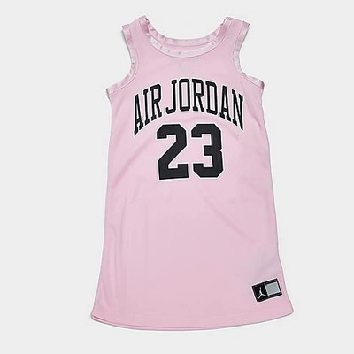 Nike Jordan Girls' Little Kids' Air 23 Jersey Dress In Light Pink/black |  ModeSens