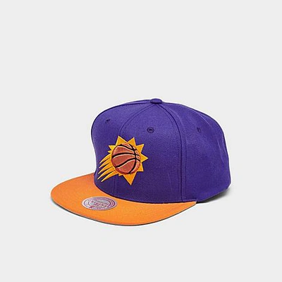 Shop Mitchell And Ness Nba Phoenix Suns Team 2 Tone 2.0 Snapback Hat In Orange/purple