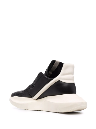 Rick Owens Geo Geth Runner Sneakers In Black