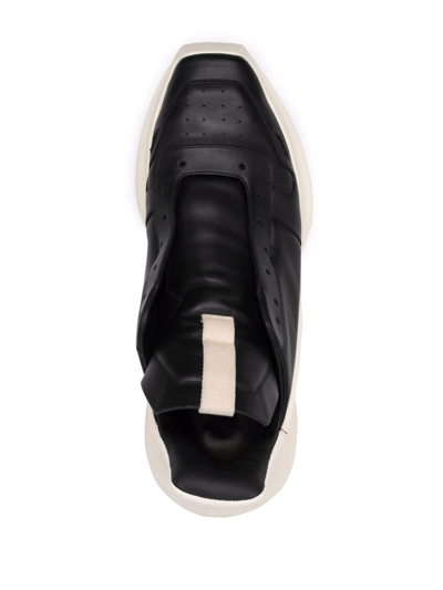 Rick Owens Geo Geth Runner Sneakers In Black