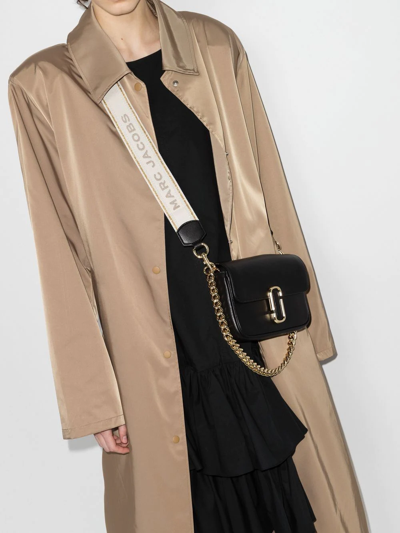 Marc Jacobs The J Marc Soft Shoulder Bag In Black