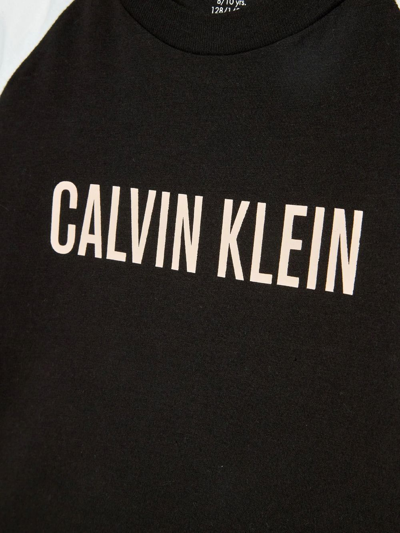 Calvin Klein Logo-print Pajama Shorts In Neutrals