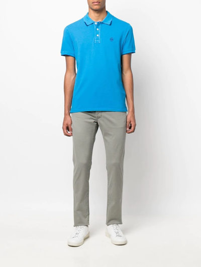 Jacob Cohen Four-pocket Slim-cut Chinos In Grey