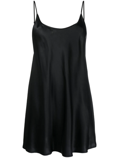Shop La Perla Silk Slip-dress In Black