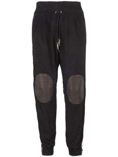Shop Giuseppe Zanotti Patch-detail Drawstring Sweatpants In Black