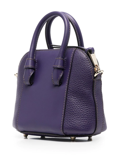 Shop Furla Top Handle Tote Bag In Purple
