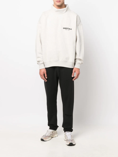 Essentials Logo-print Track Pants In Black