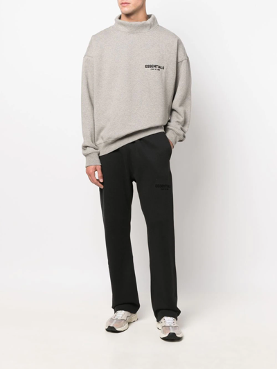 Essentials Logo Print Track Pants In Black