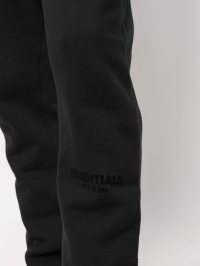 Essentials Logo-print Track Pants In Black