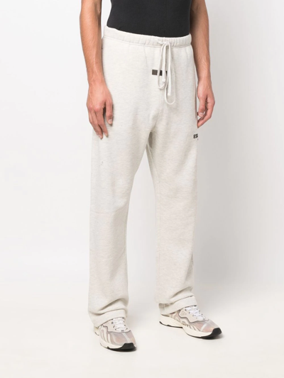 Essentials Logo-print Track Pants In Neutrals