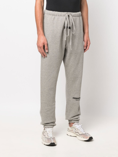 Essentials Logo-print Track Pants In Grey