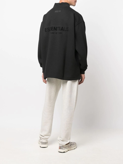 Essentials Logo-print Track Pants In Neutrals