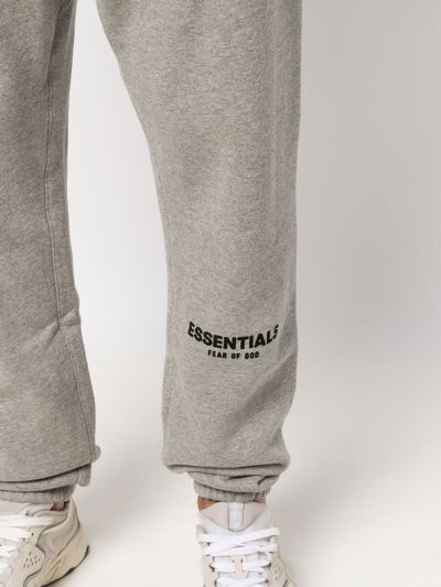 Essentials Logo-print Track Pants In Grey
