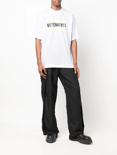 Shop Vetements 'show Me Your ' T-shirt In White