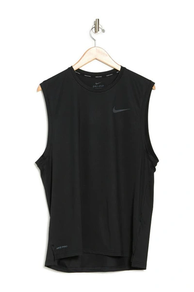 Shop Nike Pro Dri-fit Tank In Black/d Grey