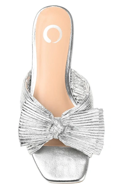 Shop Journee Collection Serlina Sandal In Silver