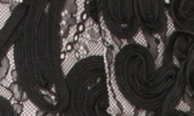 Shop Js Collections Soutache Lace Midi Dress In Black/ Vanilla