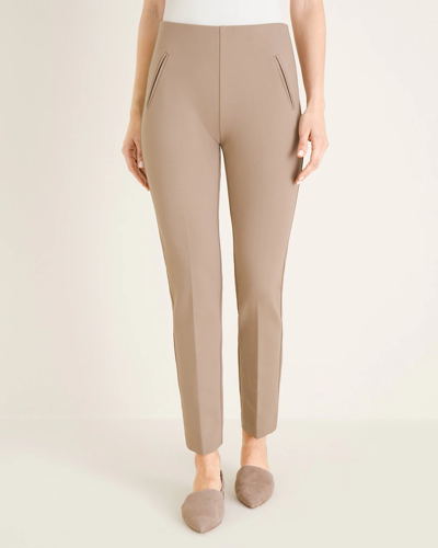 Chico's So Slimming Juliet Side-vent Ankle Pants In Toasted Taupe