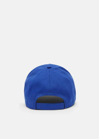 Shop Versace Studded Medusa Baseball Cap, Female, Royal Blue, 57