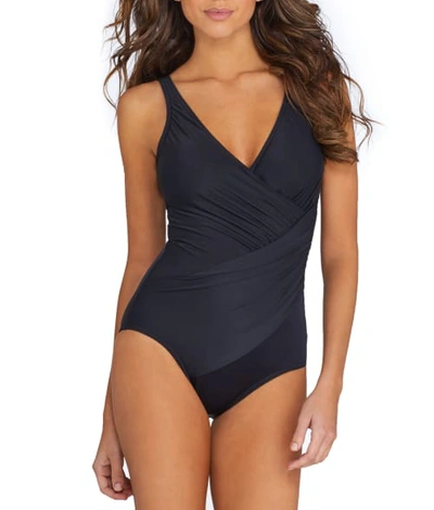 Shop Miraclesuit Must Haves Oceanus One-piece Dd-cups In Black