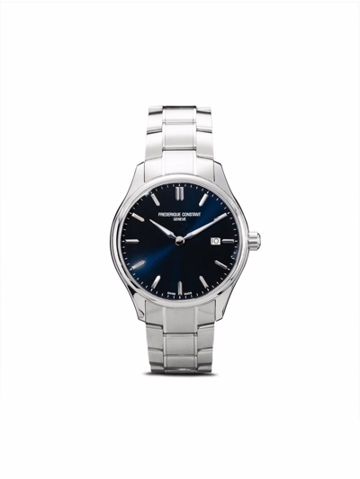 Shop Frederique Constant Classics Quartz 40mm In Blue