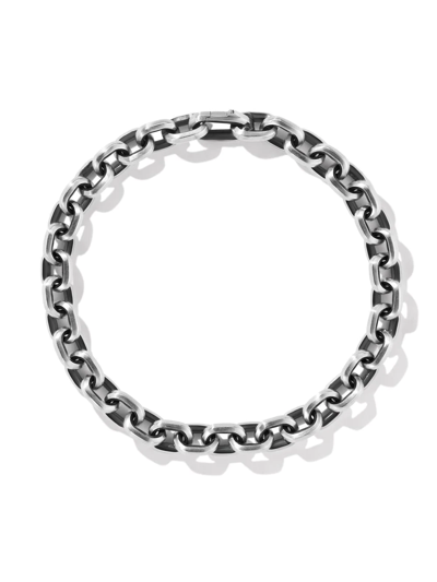 David Yurman 7.5mm Deco-link Bracelet In Silver