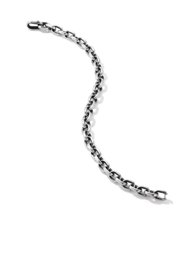 David Yurman 7.5mm Deco-link Bracelet In Silver