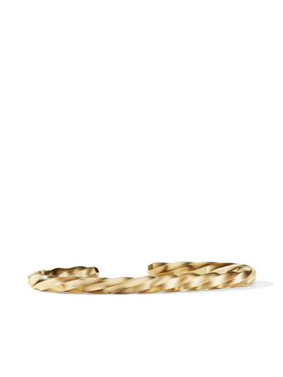 Shop David Yurman 5.5mm Recycled 18kt Yellow Gold Cable Edge Cuff