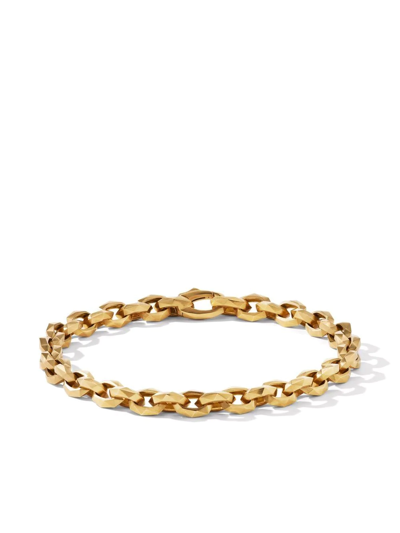 Shop David Yurman 7mm 18kt Yellow Gold Torqued Chain Bracelet
