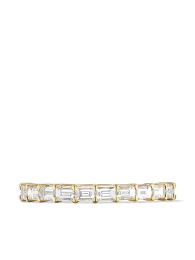 David Yurman 18kt Yellow Gold Baguette Diamond Band Ring In Gold