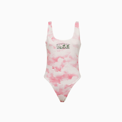 Shop Rotate Birger Christensen Rotate Cismione Swimsuit Rt1343 In Begonia Pink