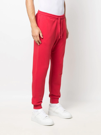 Shop Diesel P-tary-div Logo-embroidered Track Pants In Red