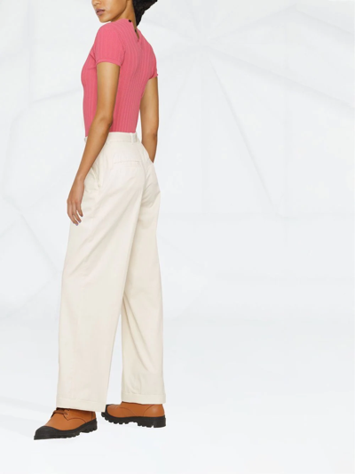 Apc Straight-leg Tailored Trousers In Neutrals