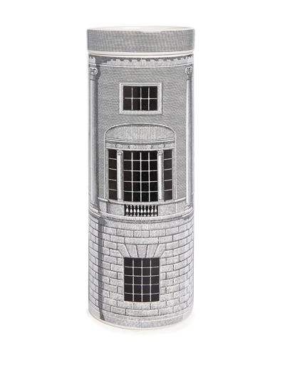 Fornasetti Architettura Immaginazione Scented Tower Candle 800g In Grey
