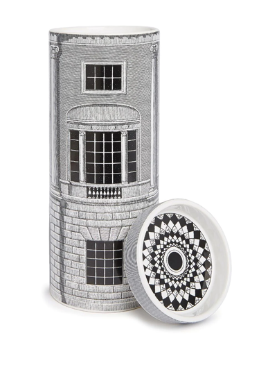 Fornasetti Architettura Immaginazione Scented Tower Candle 800g In Grey