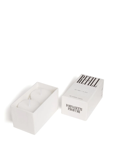 Shop Fornasetti Refill Candles (set Of 2) In White