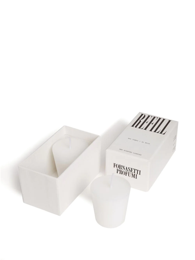 Shop Fornasetti Refill Candles (set Of 2) In White