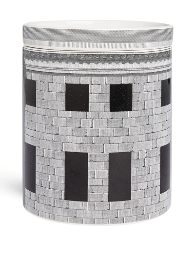 Shop Fornasetti Nel Mentre Scented Candle In Grey