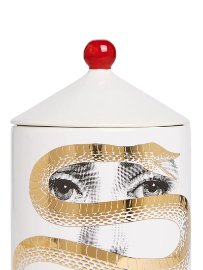 Shop Fornasetti Se Poi Scented Candle (310g) In White
