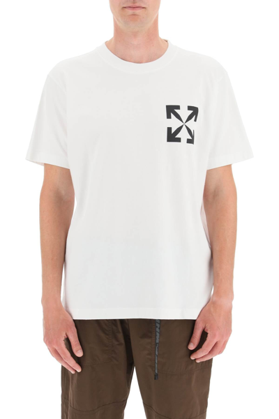 Off-white Arrows-print Cotton T-shirt In White | ModeSens