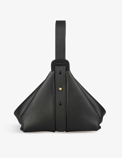 Shop Advene Black The Age Leather Top-handle Bag