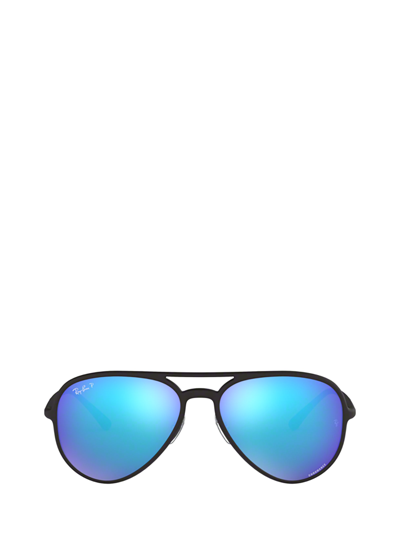Shop Ray Ban Rb4320ch Matte Black Sunglasses