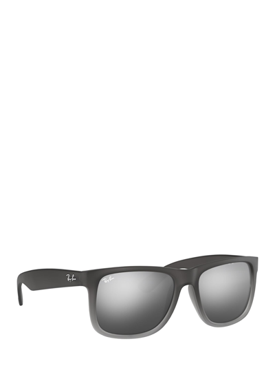 Shop Ray Ban Rb4165 Rubber Grey/grey Transp. Sunglasses