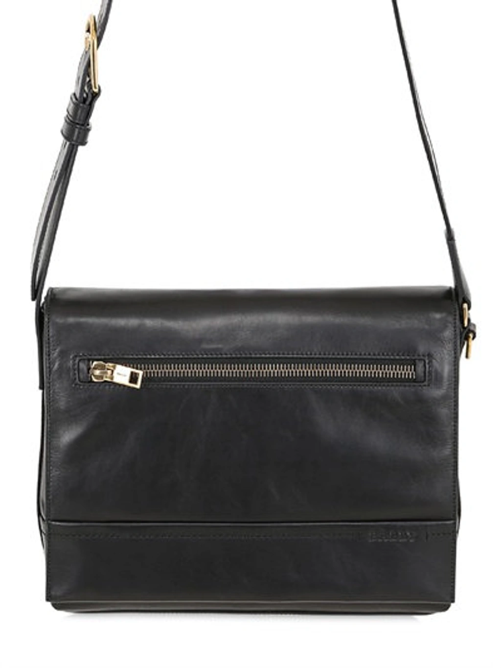 Bally Tamrac Leather Messenger Bag, Black ModeSens