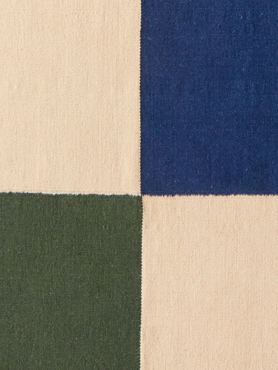 Shop Hay Flat Works Wool Cotton Rug In Green