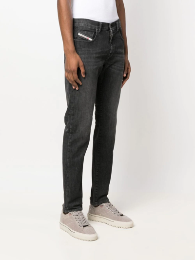 Diesel Straight 2080 D-reel Joggjeans In 黑色