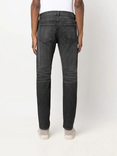 Shop Diesel 2060 D-strukt 09d52 Slim-cut Jeans In 黑色