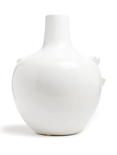 Shop Polspotten 3d Porcelain Rose Vase In 白色