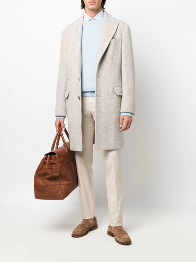Brunello Cucinelli Fine-knit Cashmere Jumper In Blue