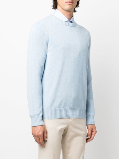 Brunello Cucinelli Fine-knit Cashmere Jumper In Blue